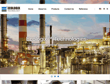 Tablet Screenshot of ecologix.com